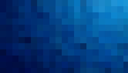 Gradient blue background. Geometric texture of light-dark blue squares. The substrate for branding, calendar, postcard, screensaver, poster, cover. A place for your design or text. Vector illustration