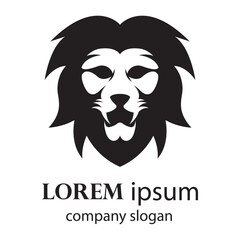 Elegant and dignified lion head logo design