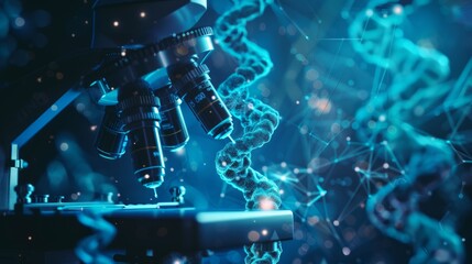 Research medical DNA lab science biotechnology scientist laboratory clinic medicine chemistry. Medical analysis DNA research equipment technology test microscope work health scientific computer gene