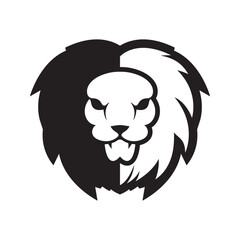 Elegant and dignified lion head logo design
