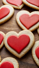 heart-shaped cookies 