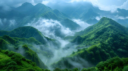 landscape in the morning