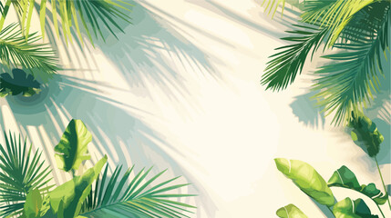 Natural lighting overlay palm tree shadow 3d realis