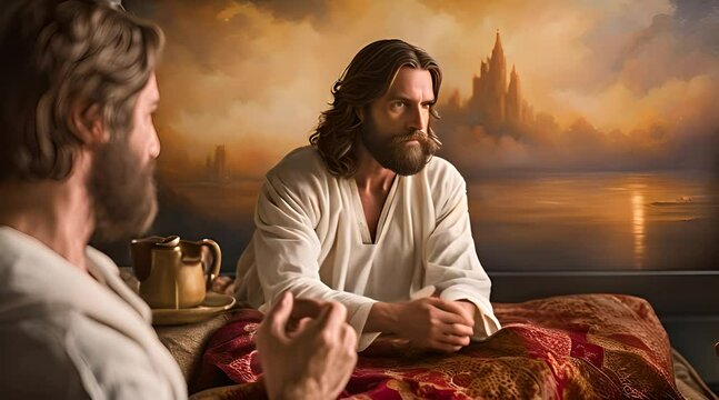 Doubting Thomas. Jesus Revealing His Wounds