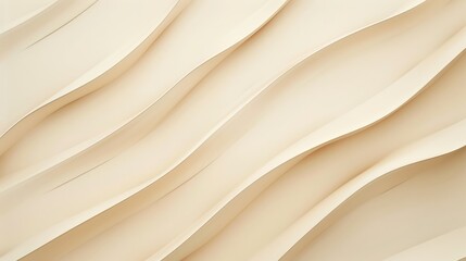 Beige abstract wavy pattern background with smooth flowing lines and neutral color tones creating a calm ambiance. Background with copy space. 