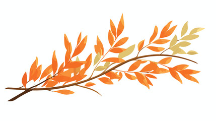 Orange autumn plant branch   seasonal natural eleme