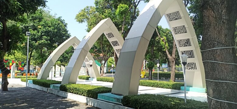 view of The Asmaul husna park at march 3, 2024 