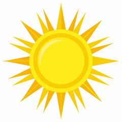 sun icon vector illustration