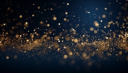 sparkles on dark navy background for Christmas time