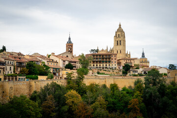Fototapeta premium Segovia, a small city in Spain in Europe