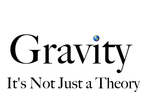 A vector illustrating how gravity is a well-supported concept in astrophysics. 