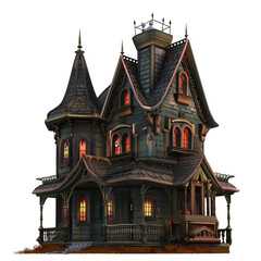 Fototapeta premium old house in the form of a house