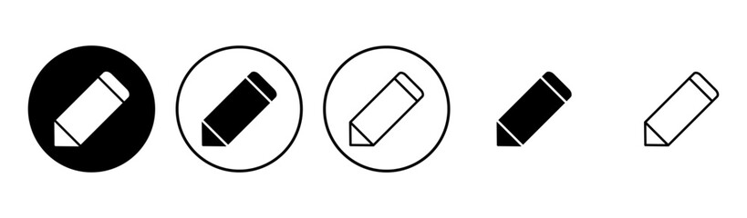 Pencil icon set. pen symbol. edit icon vector