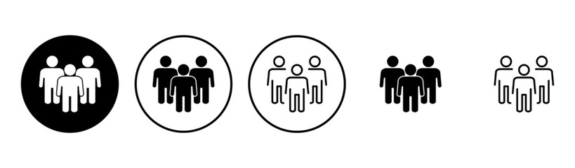 People icon set. person icon vector. User Icon vector. team symbols