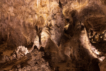 Rock formations in Carlsbad Caverns National Park, New Mexico