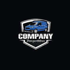 Fototapeta premium DELIVERY CAR SERVICE LOGO TEMPLATE CLIP ART STAMPING BRAND