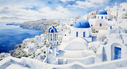 Santorini from the Skies Boats, Beaches, and Sunshine