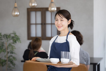 Cafes, restaurants, and restaurant staff who say “Welcome” and show customers around. Images of...