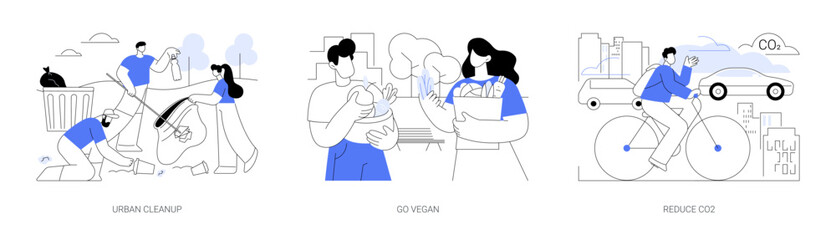 Care for environment isolated cartoon vector illustrations se © Visual Generation