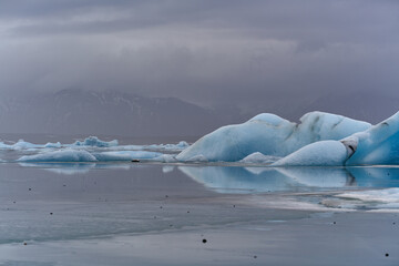 Icebergs in the lake from Iceland 