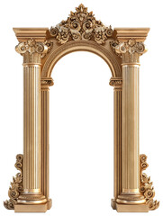 Fototapeta premium Gold column arch