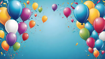 colorful balloons background