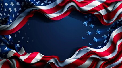 Happy Independence Day (US) Background with Copy Space for Text. 