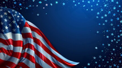 Happy Independence Day (US) Background with Copy Space for Text. 