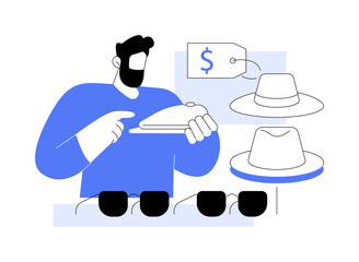 Stylish accessories isolated cartoon vector illustrations.