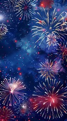 Fototapeta premium Happy Independence Day (US) Background with Copy Space for Text. 