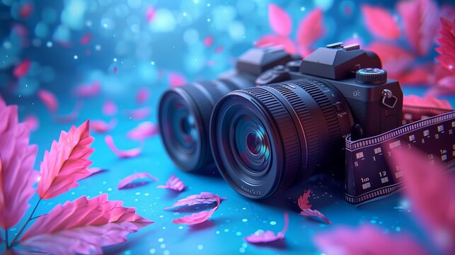 
world photography day social media post template design for world photography day. illustration of a hand holding a camera poster and banner 
