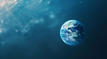 Fototapeta premium The concept of International Day for the Preservation of the Ozone Layer, copy space
