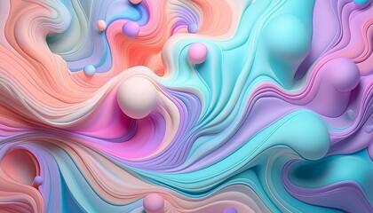 Obraz premium Psychedelic colorful fluid abstract splash paint