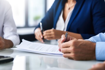 a woman is writing in a notebook with a pen in her hand
