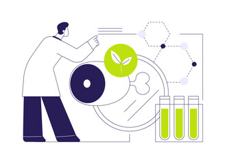 Plant-based meat abstract concept vector illustration.