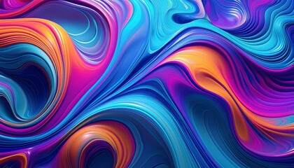 Obraz premium abstract colorful background with waves
