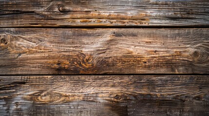 Weathered Wood Planks. Rustic Brown Background with Old Planks for Copy Space