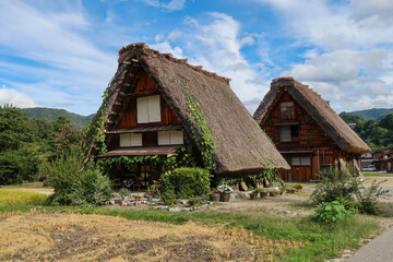 世界遺産の白川郷の合掌造り集落