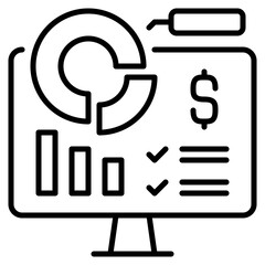 online investment icon illustration