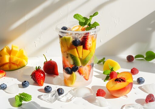 Cool and delicious fresh fruit ade