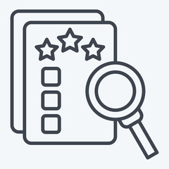 Icon Finance Evaluation. related to Finance and Tax symbol. line style. simple design illustration