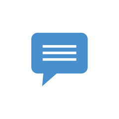 Flat message icon symbol vector Illustration.