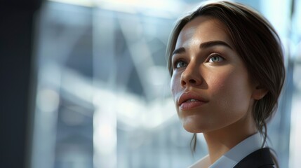 A Business Lady Engages In Discussion By Asking A Question, Showcasing Curiosity And Engagement, High Quality