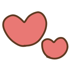 手描きハートマーク２