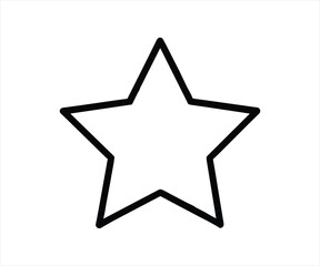 star icon. editable stroke outline icons set. vector illustration.
