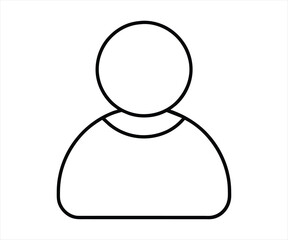 icon of a person. editable stroke outline icons set. vector illustration.