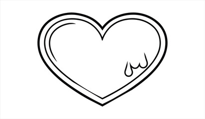 love icon. editable stroke outline icons set. vector illustration.