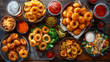 Delectable Delights: A Culinary Canvas of Fried Appetizers