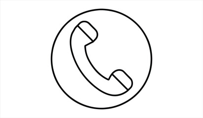 call icon, phone icon, Telephone call sign, Contact us.