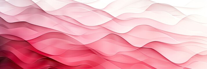 pink gradient wavy lines pattern, vector graphic on white background, pink and red color scheme